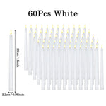 bougies led coniques sans flamme blanc modernes décoration mariage saint valentin dîner