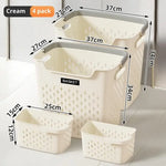 panier linge gris clair moderne poignées capacité grande rangement chambre bain pratique