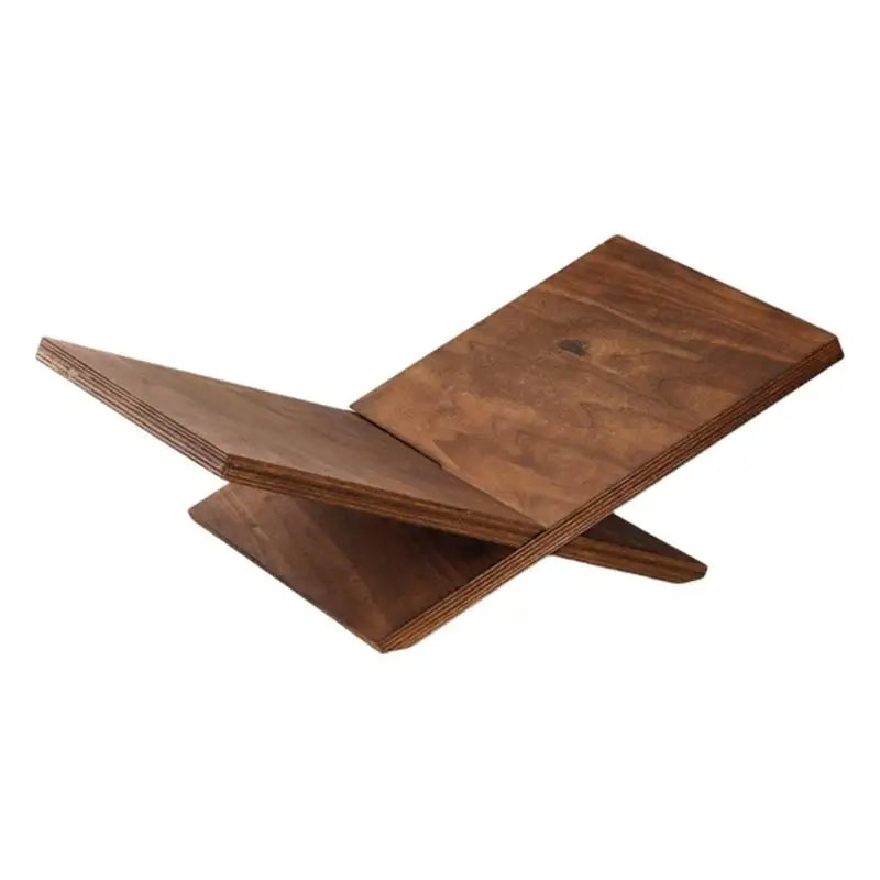 support livre bois massif noir marron moderne minimaliste assemblage facile rangement maison