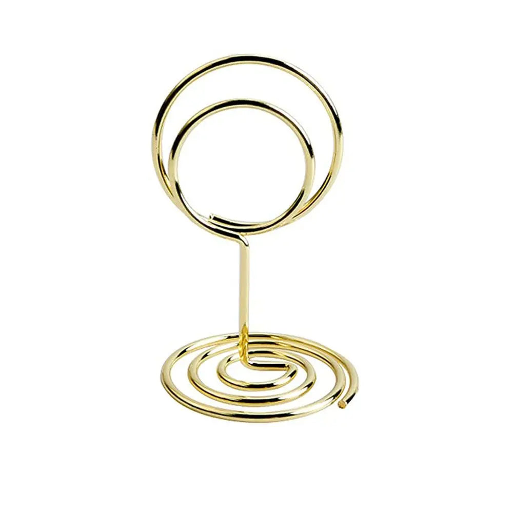 pinces papier cœur diamant moderne or rose argenté métal décoratif cartes notes support