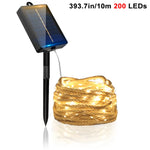 guirlande lumineuse solaire led blanc chaud moderne étanche patioextérieur camping decoration