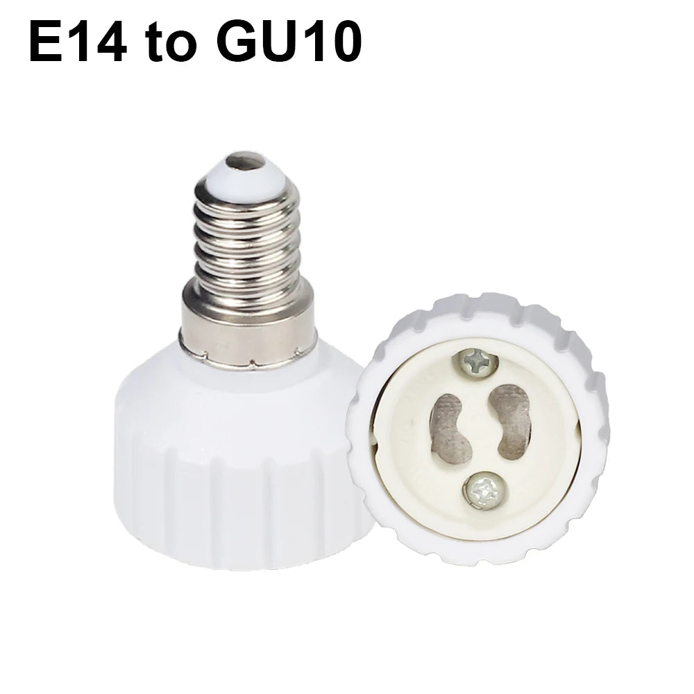 adaptateur ampoule E27 E14 E12 GU10 B22 G9 moderne blanc rond lisse opaquet certification