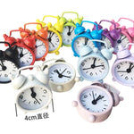 horloge réveil classique rouge jaune rose bleu noir simple moderne quartz aiguille métal