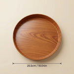 plateau rangement plastique moderne plateau circulaire naturel bol tasse céréales pain minimaliste