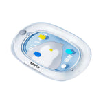 lit chat blanc bleu poissons moderne transparent coussin protecteur taille xl