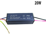 transformateur led bleu noir industriel ip65 étanche connecteurs électriques 3w 50w alimentation projecteur