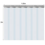 Rideau industriel plastique 7 bandes PVC transparent isolation thermique