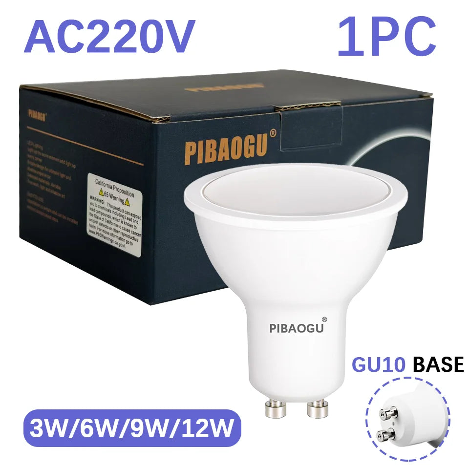 projecteur led gu10 3w 6w 9w 12w blanc froid neutre blanc chaud chambre moderne