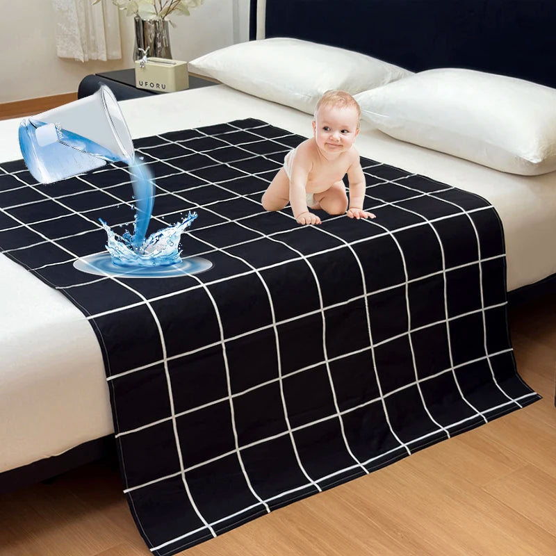 serviette adulte noire blanche moderne 100 polyester solide imperméable lavable 230x250cm