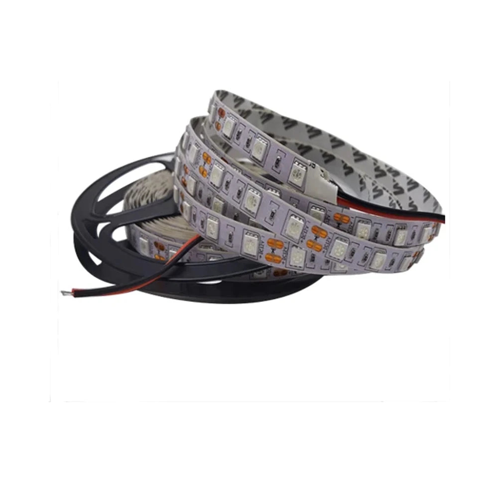 Ruban LED 12V RGB IP65 allumé en couleur rouge pour décoration intérieure