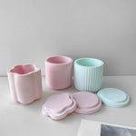 moules silicone epoxy résiné pots fleurs succulentes boîtes rangement floral moderne minimalistes