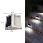 lampe solaire murale extérieure led moderne argentée noire blanche adhésive jardin patio