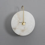 applique murale moderne marbre blanc led éclairage cuisine chambre fixée mur