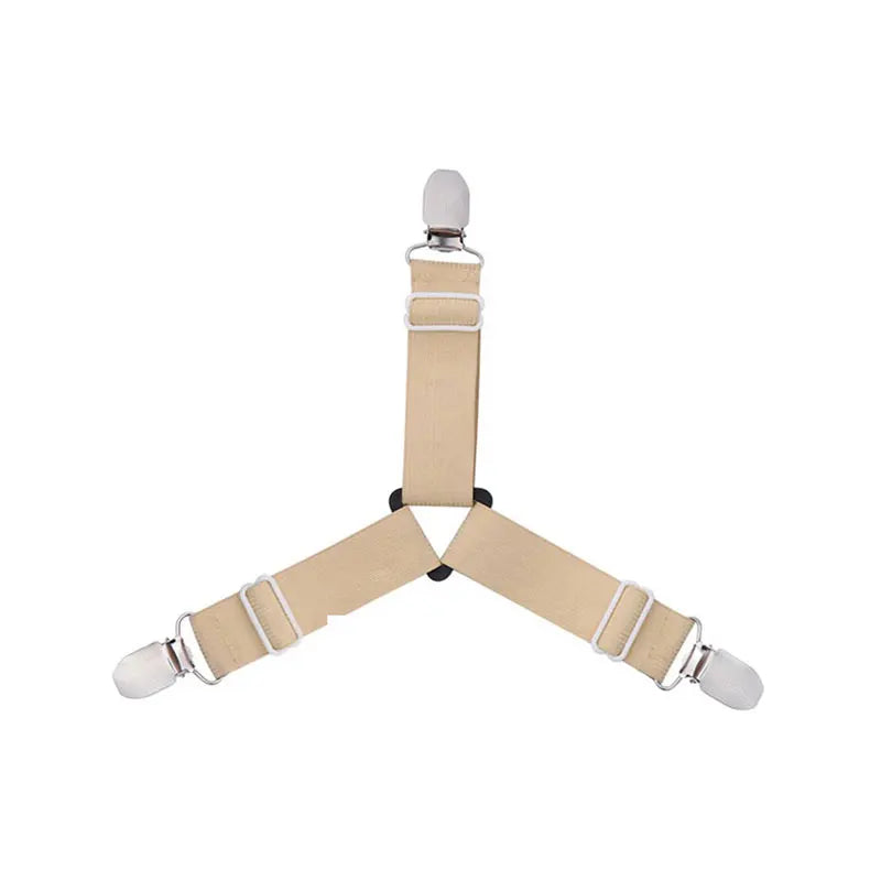 attache élastique lit clips métalliques tissu uni polyester coton moderne bleu noir blanc qualité