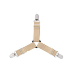 attache élastique lit clips métalliques tissu uni polyester coton moderne bleu noir blanc qualité