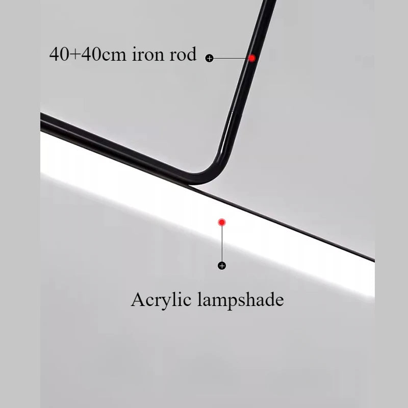 luminaire suspension moderne minimaliste rouge noir blanc articulation chambre salon