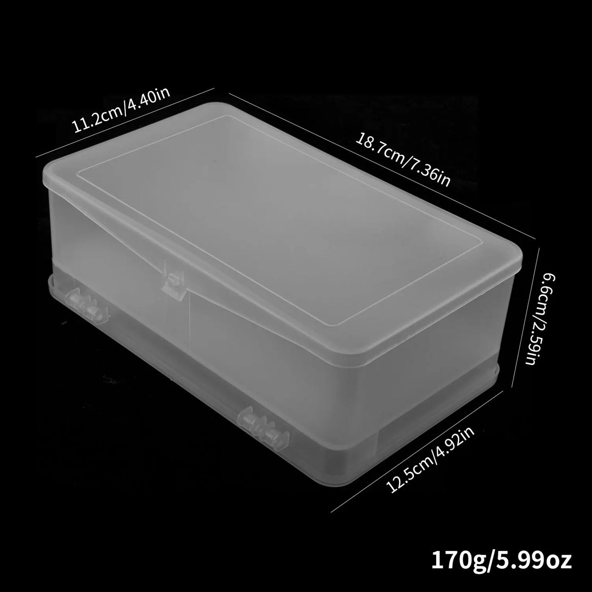 boîte outils ongles transparente double ouverture niveaux organisateur nail art brosse lime vernis manucure
