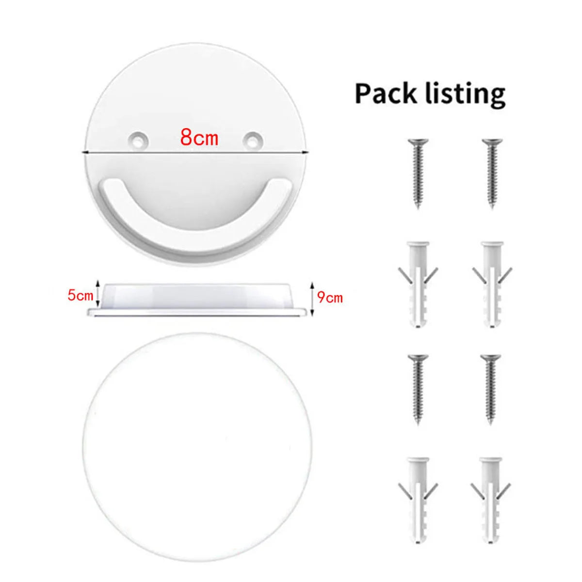 supports tringle douche adhésifs blanc noir lisses modernes pièces stickers vis chevilles