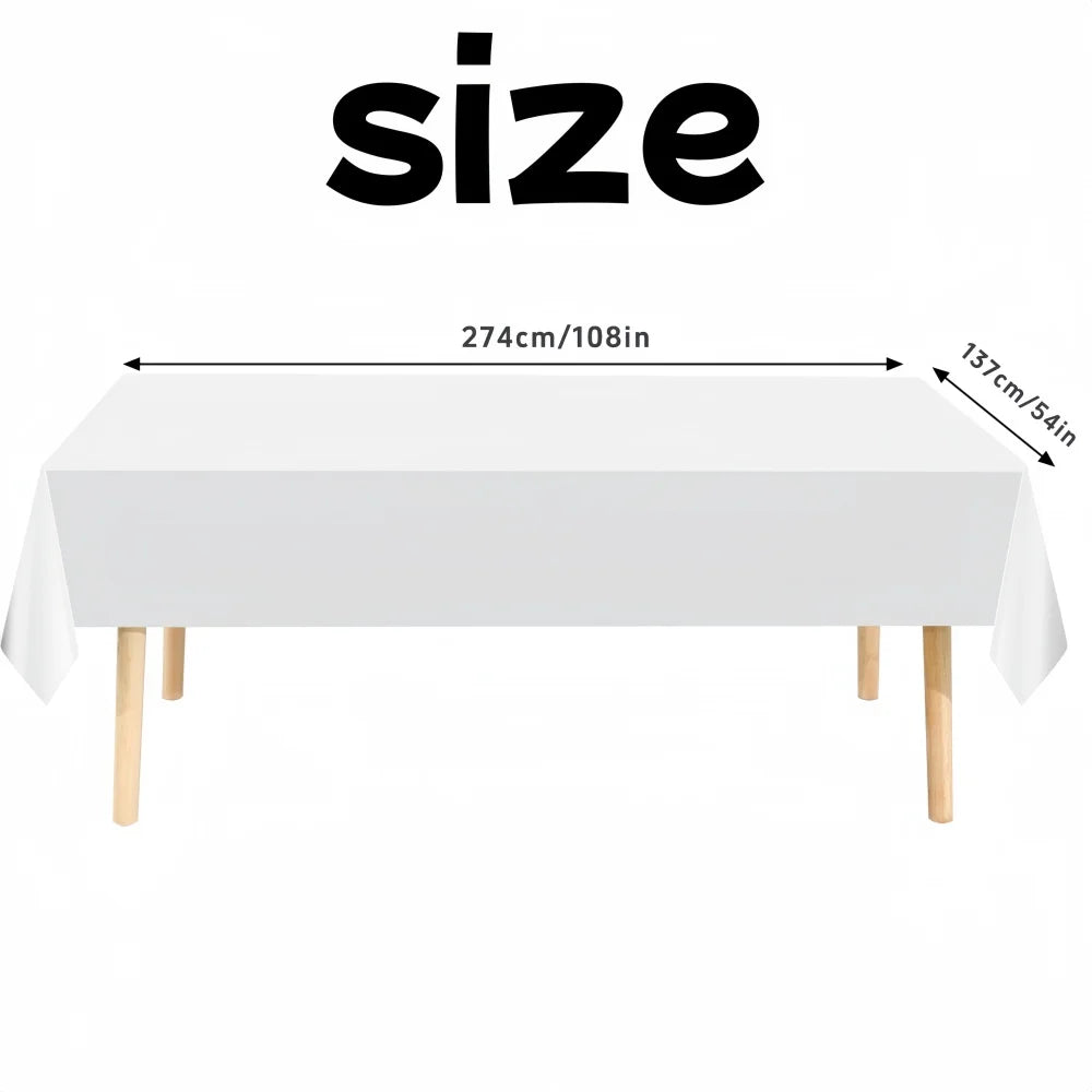 nappe table jetable imperméable blanc uni moderne fête restaurant extérieur printemps hiver été