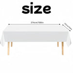 nappe table jetable imperméable blanc uni moderne fête restaurant extérieur printemps hiver été