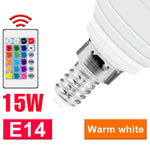 ampoules led 15w e27 e14 gu10 mr16 blanc froid chaud télécommande transparent milky modernes