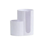 boîte rangement coton tiges tampons blanc rayures moderne minimaliste