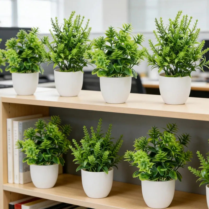 plante artificielle bonsaï pot blanc décoration intérieur moderne maison mariage fête