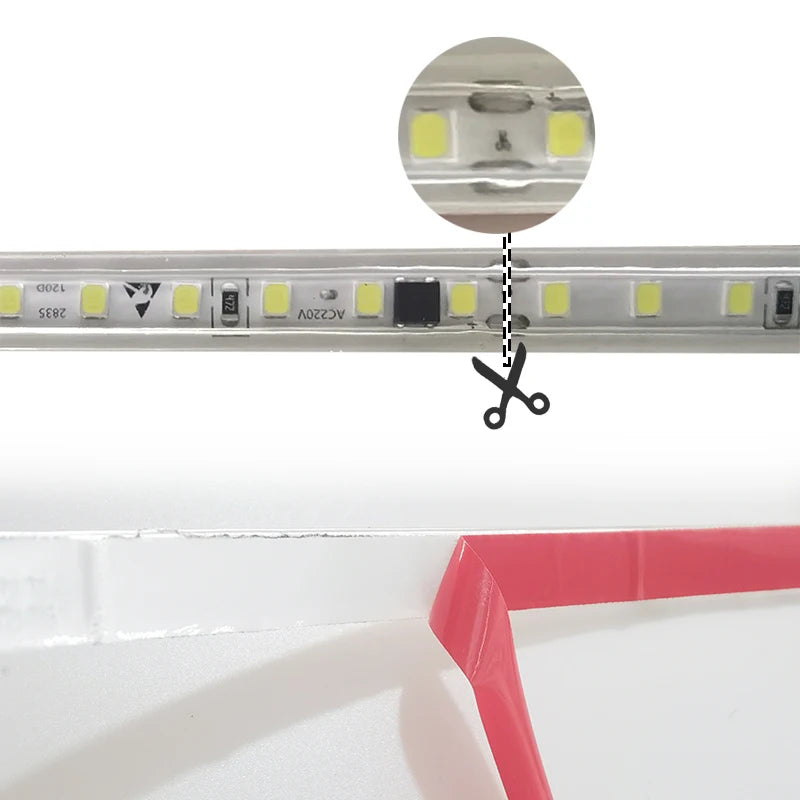 Bande LED flexible pliée pour montrer sa souplesse