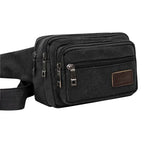 sac banane homme marron clair bleu marine vert kaki noir toile durable vintage pratique