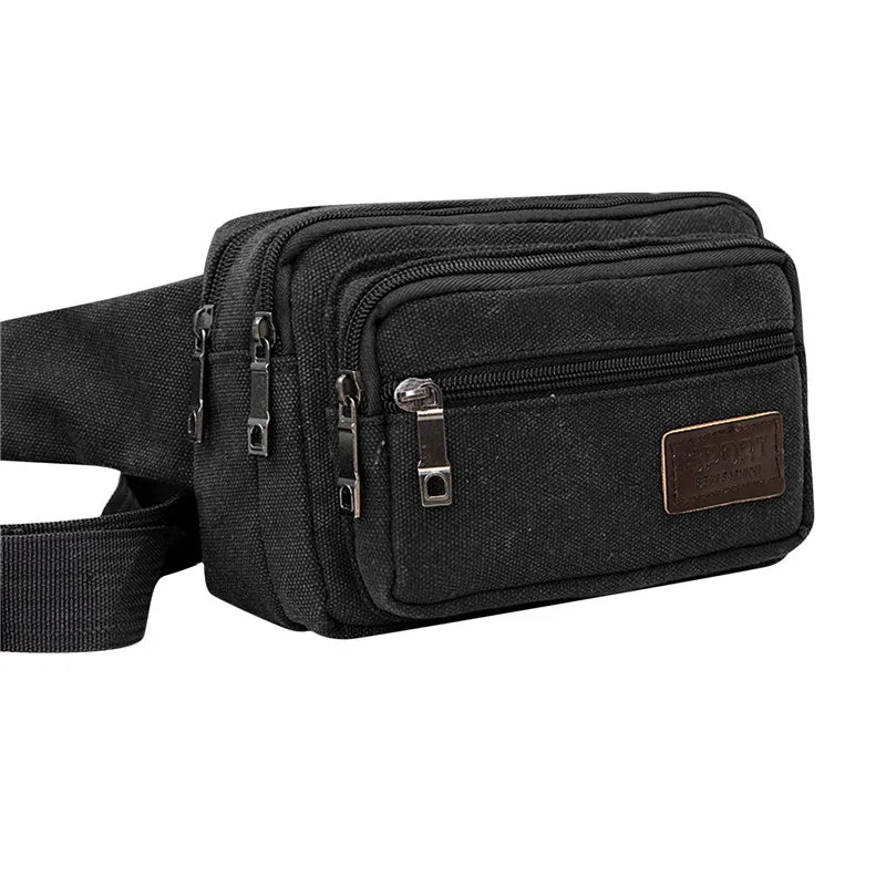 sac banane homme marron clair bleu marine vert kaki noir toile durable vintage pratique