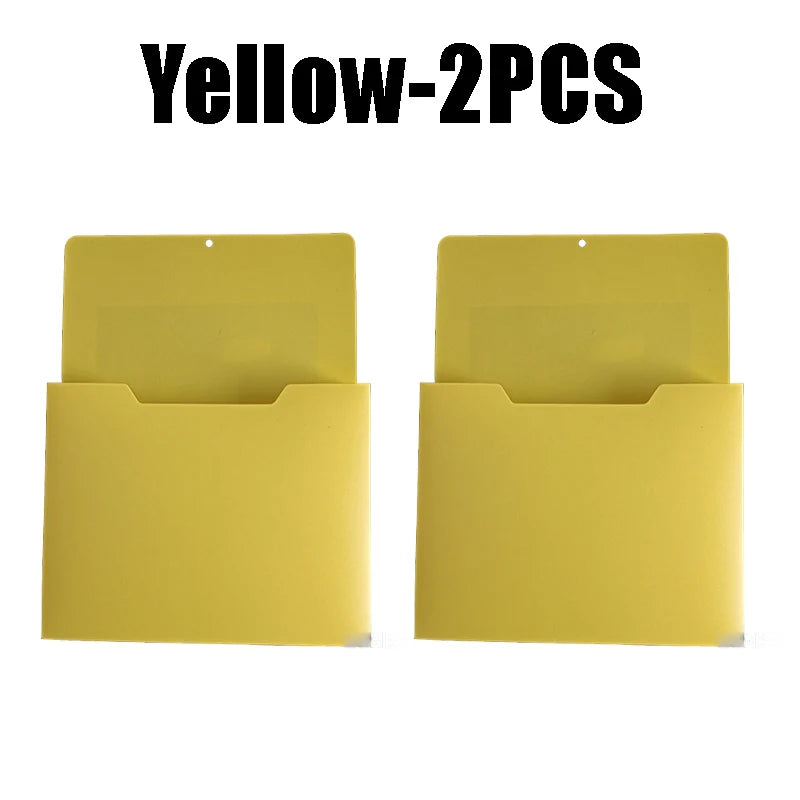 porte documents magnétiques orange bleu clair vert jaune modernes pratique sans perçage