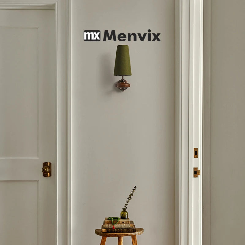 lampe murale conique moderne bois blanc éclairage ambiant chambre salon
