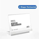 cadre photo acrylique transparent clips moderne support panneau publicitaire base vertical horizontal
