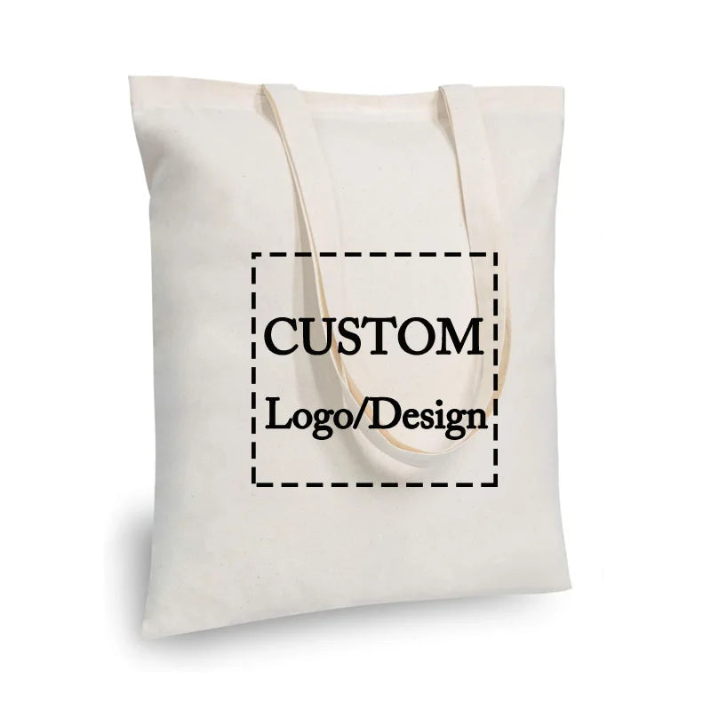 sac main toile coton pliable multi usages personnalisable grande capacité couleur beige simple respectueux