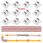 connecteurs led transparents 8mm 10mm ip20 moderne non étanche 12 pièces