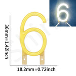 ampoule led numéro lumineuse jaune moderne décoration fête bar restaurant chambre