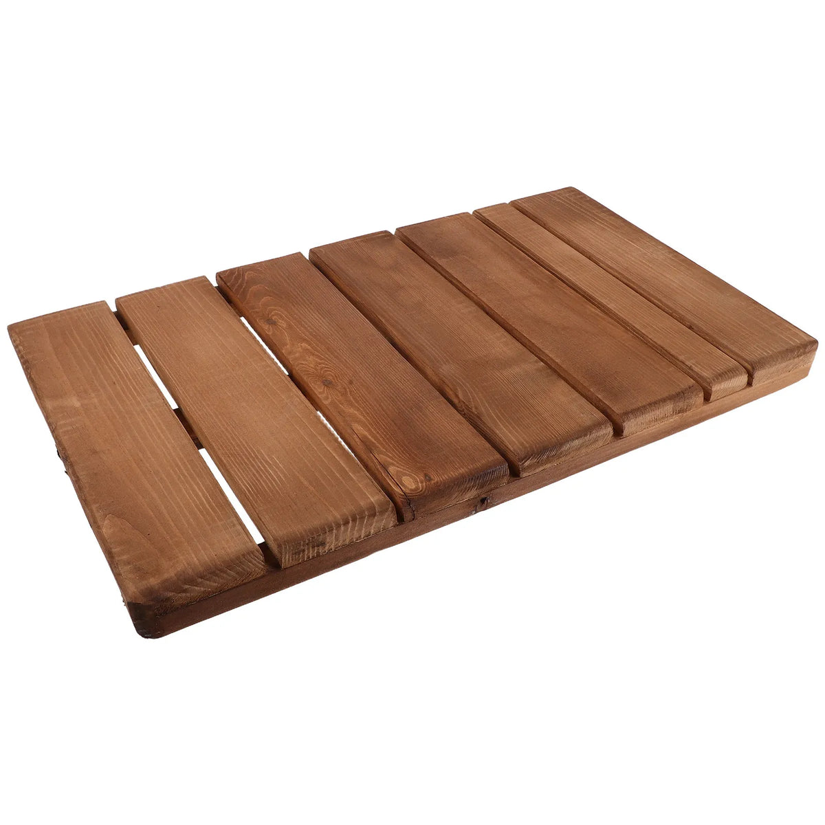 tapis bain antidérapant bois marron lignes horizontales moderne secoueur rapide