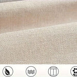 rideau imprimé floral classique beige clair opacité maison 85x150cm