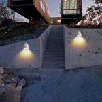applique murale moderne led étanche terrazzo gris clair extérieur intérieur warm white texture granulée
