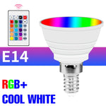 ampoule led e27 gu10 e14 rgb 15 couleurs réglables télécommande smart moderne blanc opacité