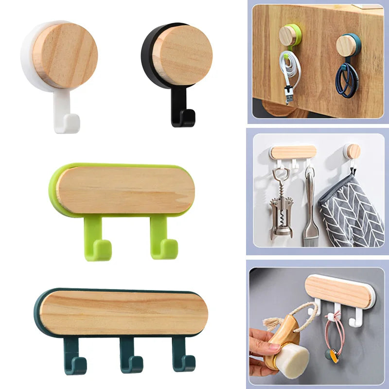 porte sacs bouteilles adhésifs vert noir blanc moderne minimaliste chambre cuisine salle bains