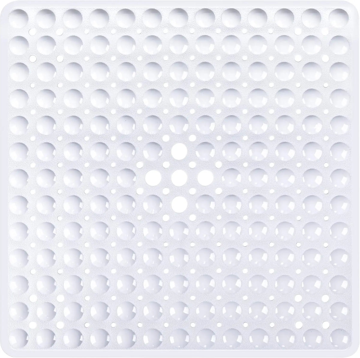 tapis bain moderne bleu clair perforé 53x53cm respectueux environnement salle bain
