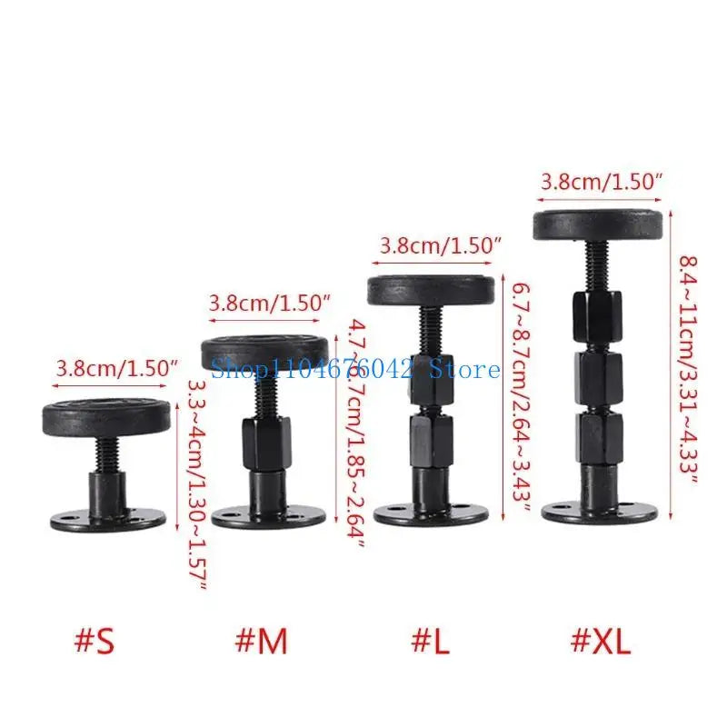 fixateur anti déchirure tête lit noir réglable anti collision vibration fileté métal silicone