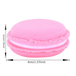 boîtes rangement forme macaron couleurs vert orange rose jaune créatif ludique capsules blanches vertes