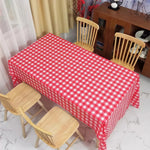 nappe jetable rouge blanche carreaux classique extérieure intérieure anniversaire noël serviettes printemps été