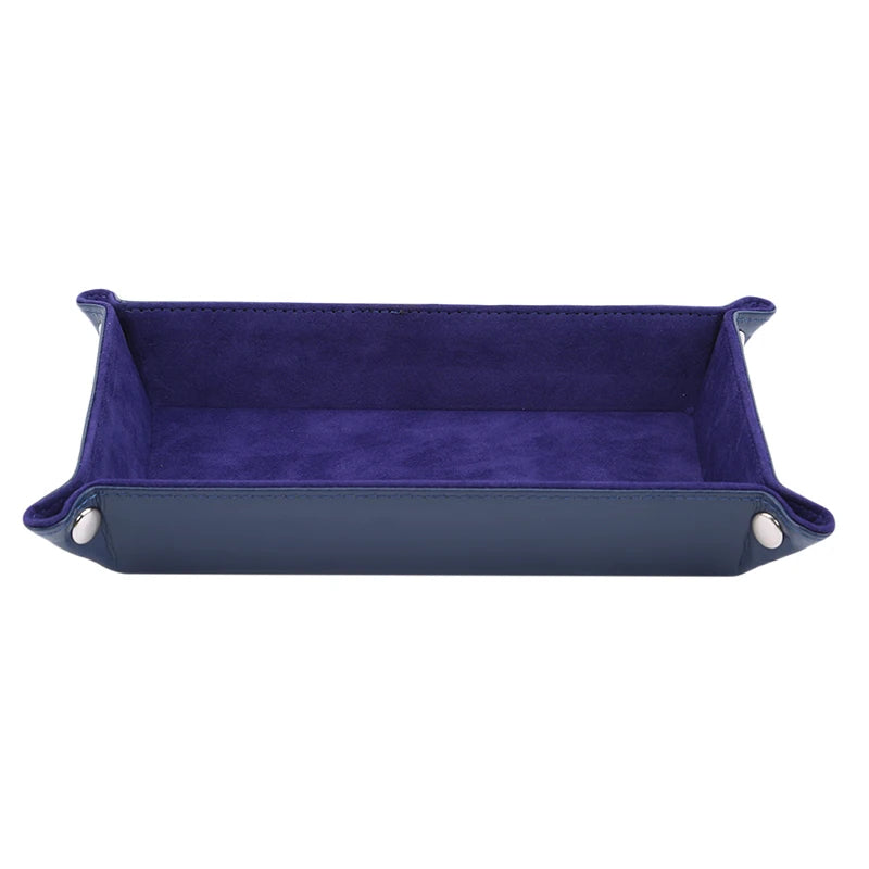plateau rangement velours moderne pliable violet bleu rouge vert