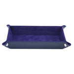 plateau rangement velours moderne pliable violet bleu rouge vert