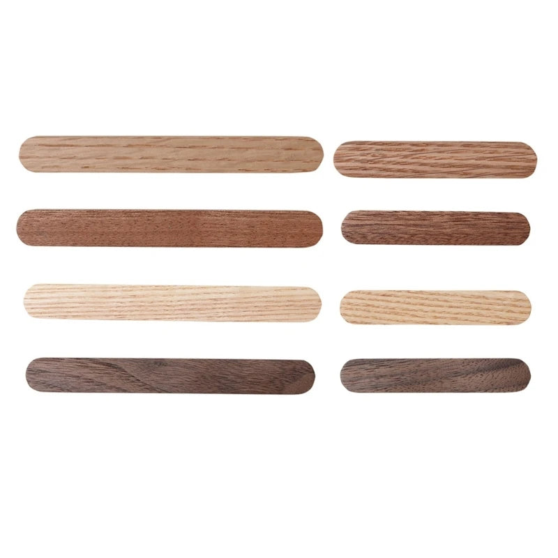 aimants clips magnétiques bois naturel minimaliste modernes stickers papier motif rayé set