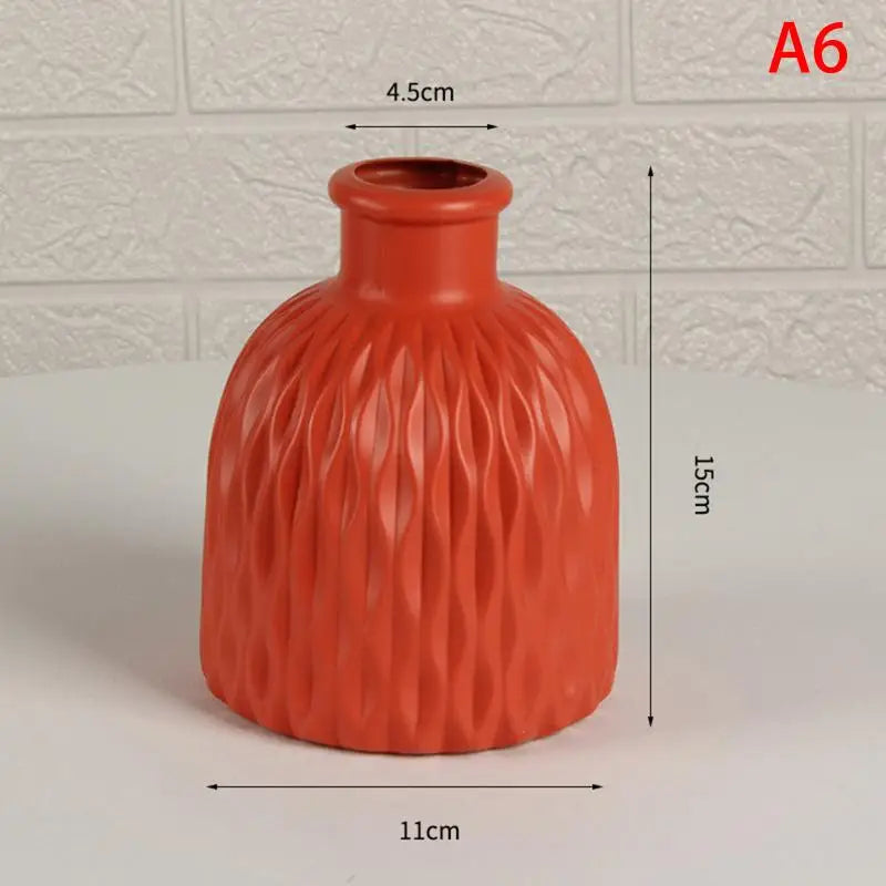 vases modernes texturés couleurs blanc vert rouge rose orange décoration intérieure extérieure minimaliste