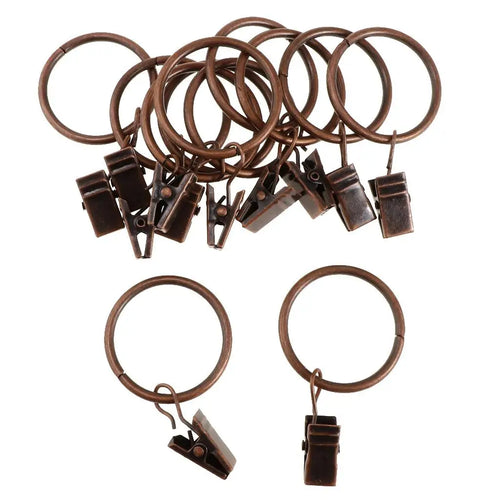 anneaux rideau pince noir marron blanc moderne opacité clip support tringle